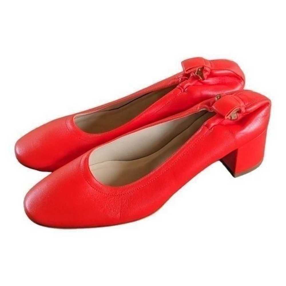 Everlane Red Block Heels Italian Genuine Leather … - image 9