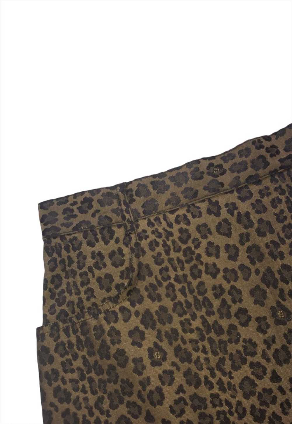 Vintage Fendi skirt mini leopard print FF zucca l… - image 2