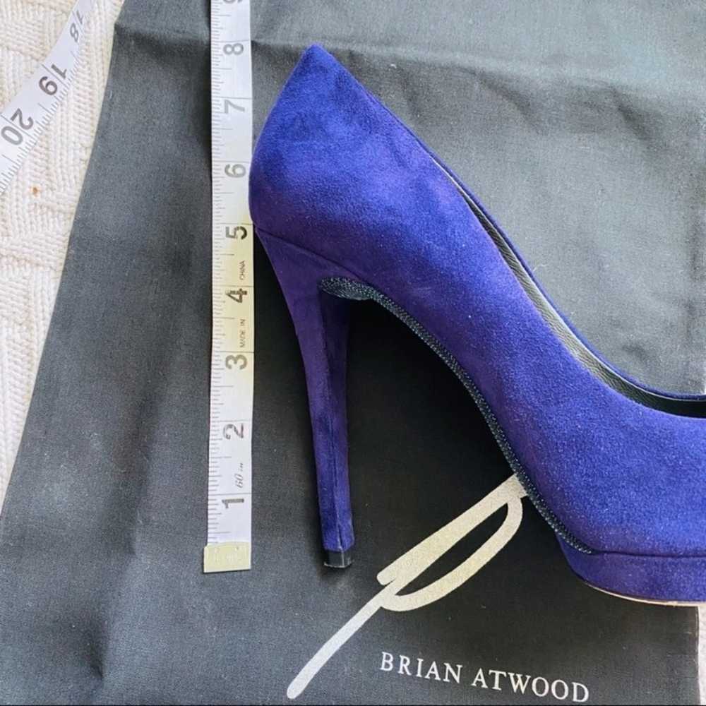 B Brian Atwood purple suede pumps - image 11