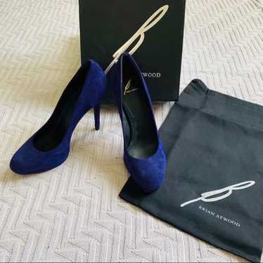 B Brian Atwood purple suede pumps - image 1