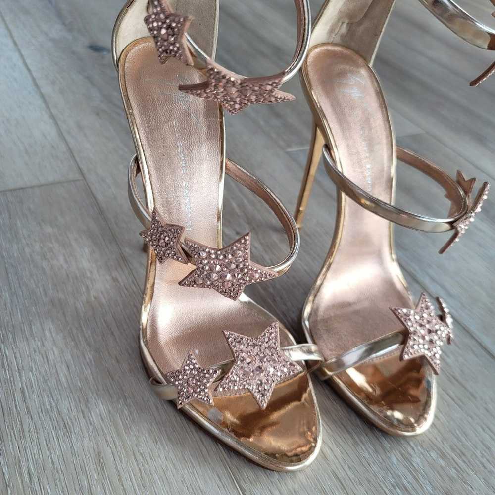 Giuseppe zanotti harmony gold Heels Sandals 37 - image 5