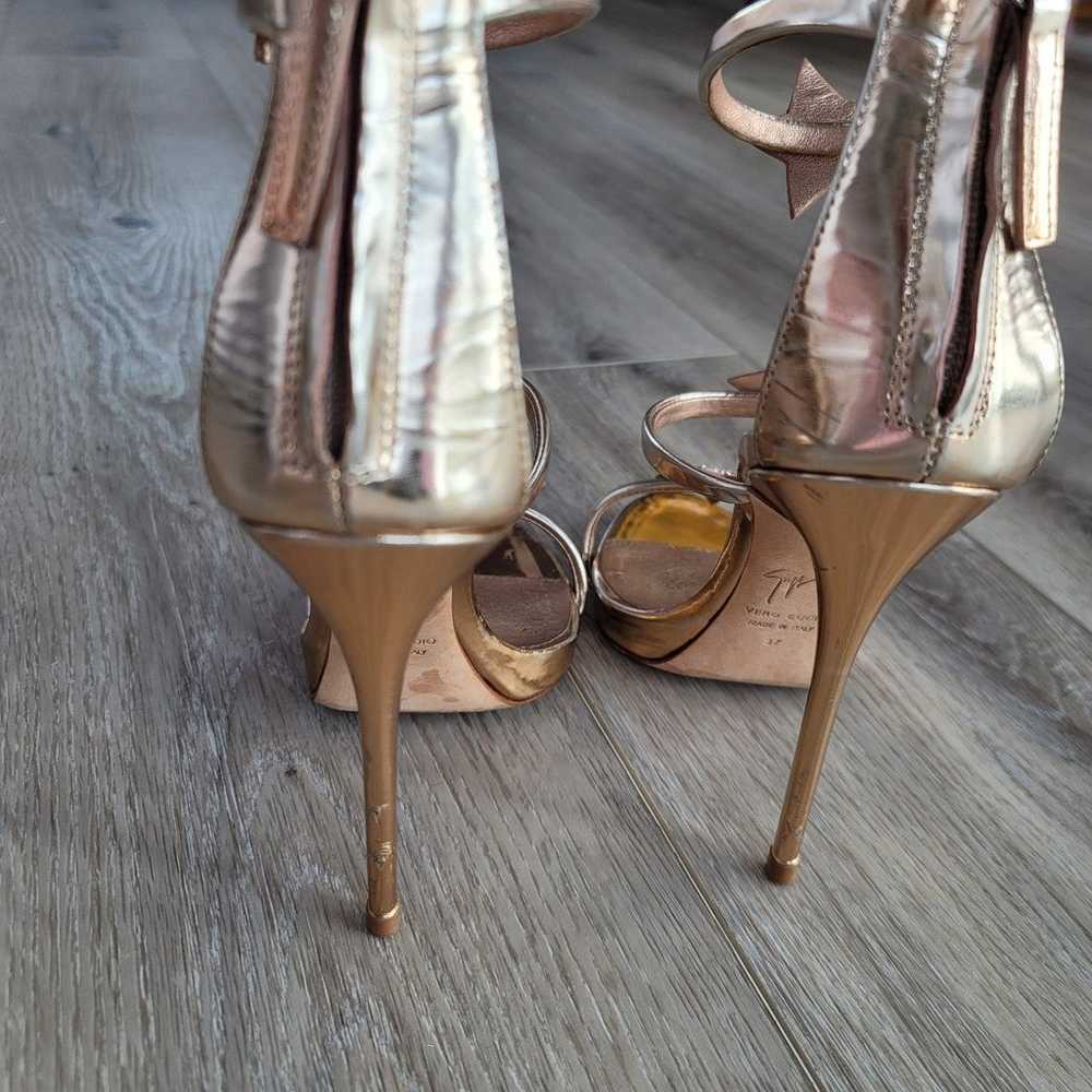 Giuseppe zanotti harmony gold Heels Sandals 37 - image 6