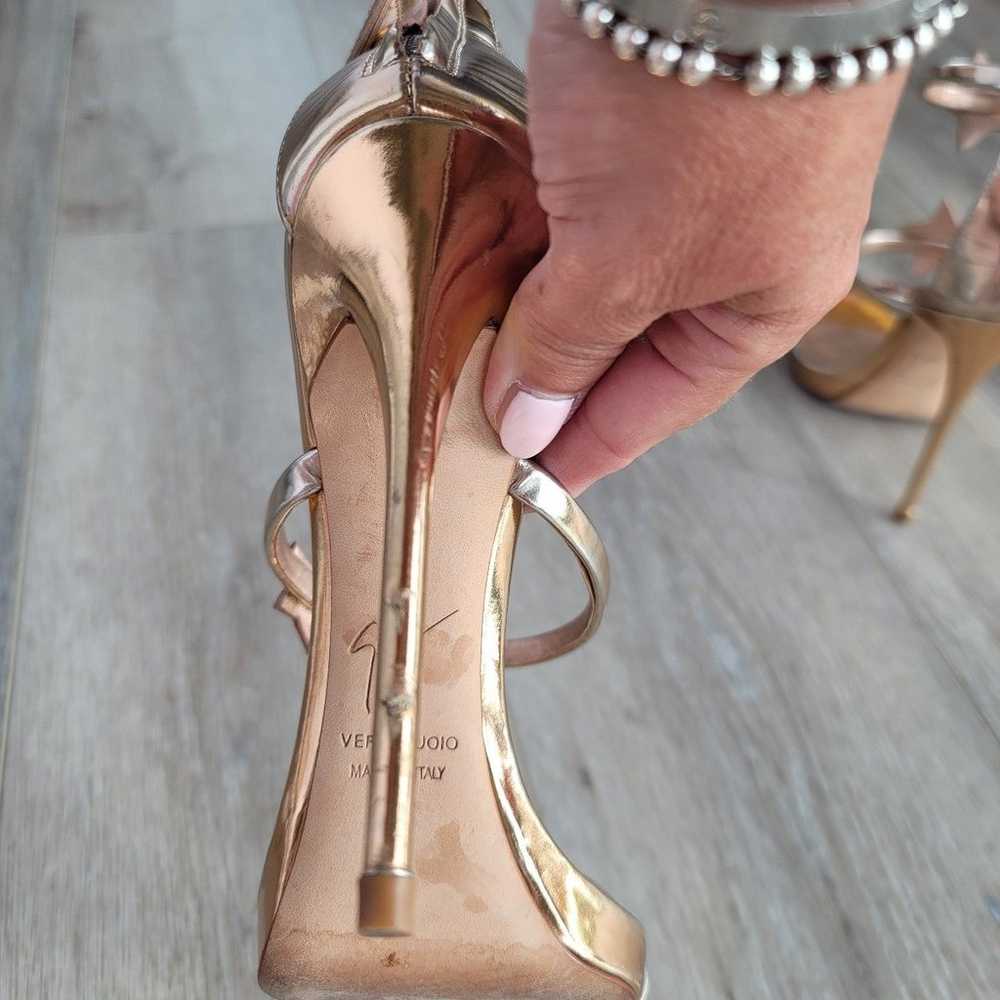 Giuseppe zanotti harmony gold Heels Sandals 37 - image 7