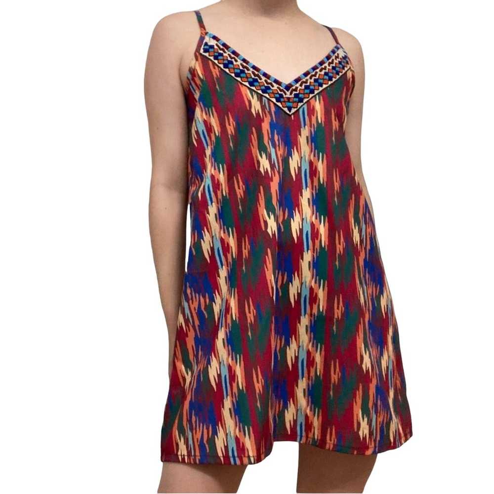 Anthropologie Pia Pauro Dress Silk Mini Colorful … - image 1