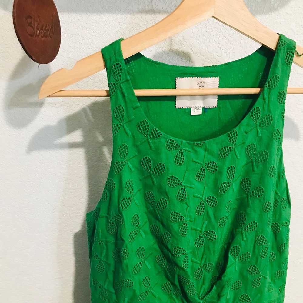 Anthropologie Postmark Green Tennis Racket Dress … - image 9