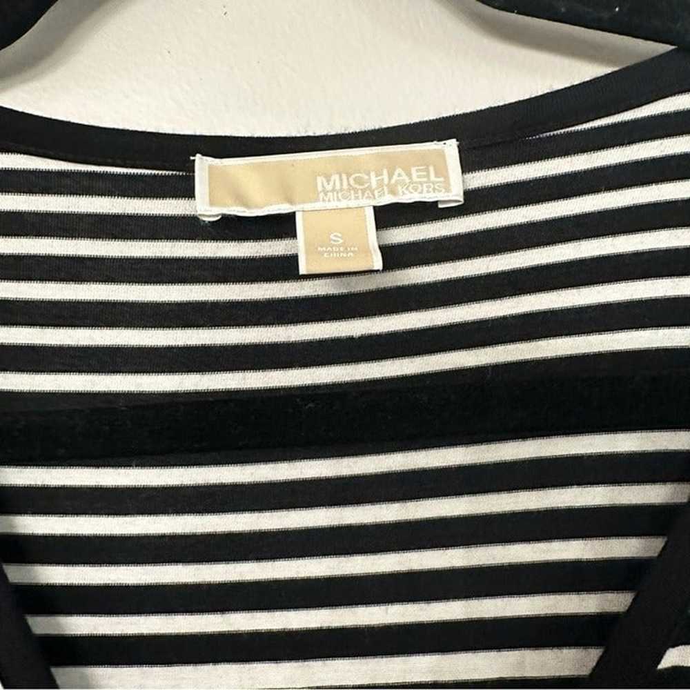 Michael Kors Women's Short Sleeve Black/White Str… - image 3