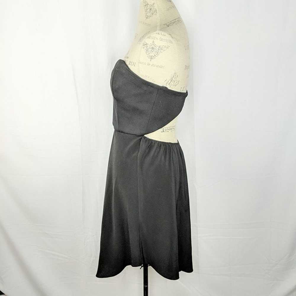 Womens Dress 6 Small Black Party Strapless Cut Out - image 6