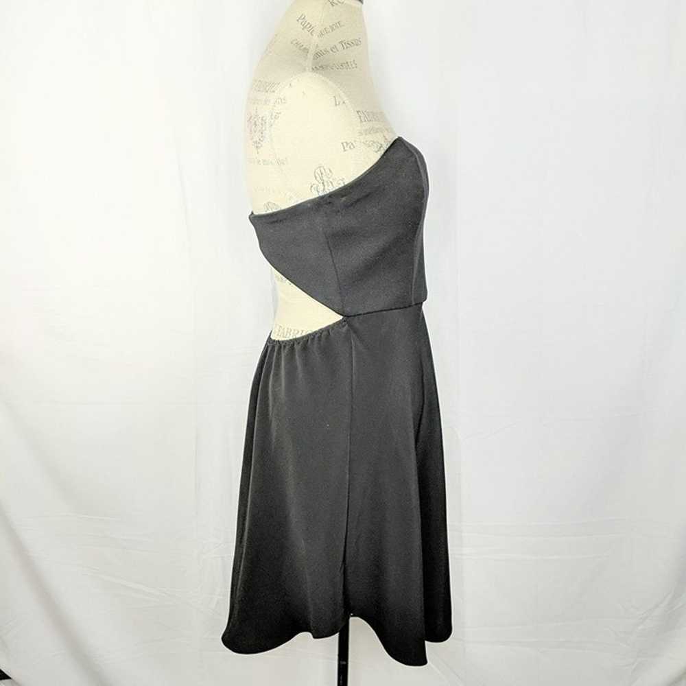 Womens Dress 6 Small Black Party Strapless Cut Out - image 7