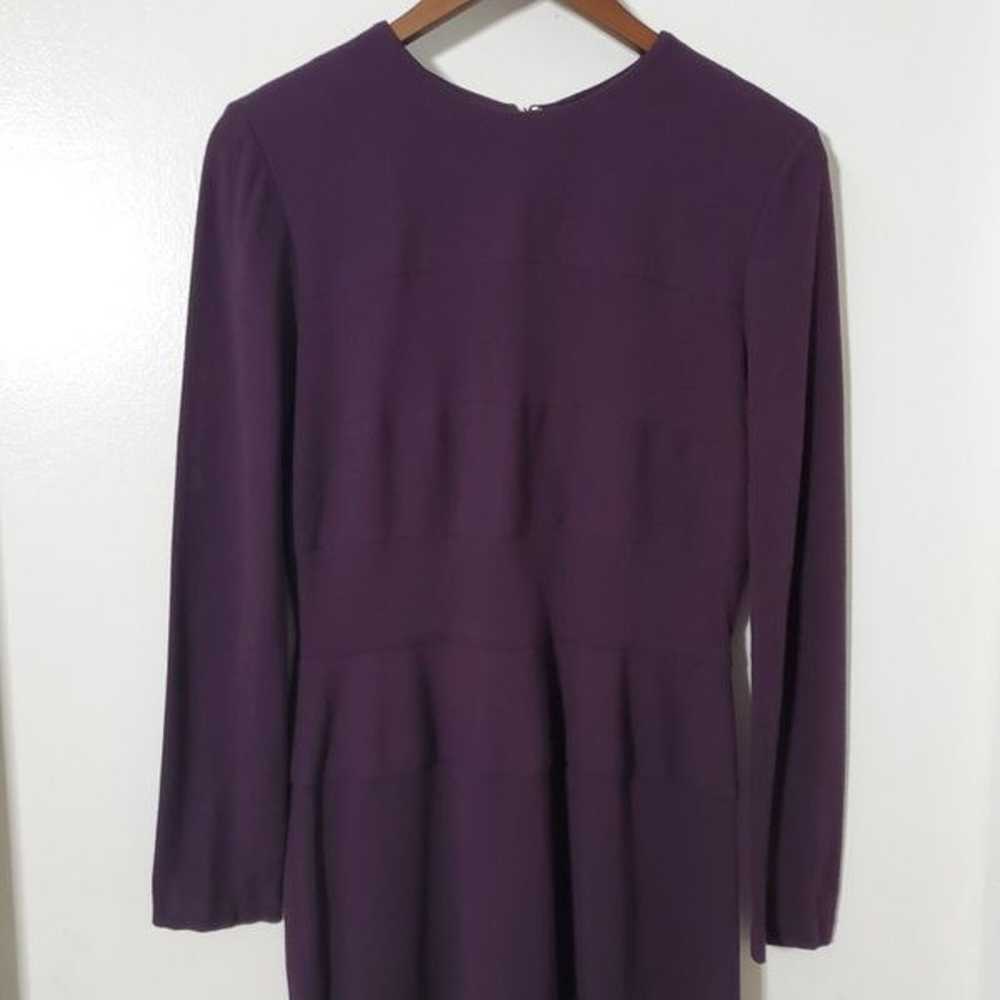 Kay Unger Ponte Knit Sheath Dress Size S Purple L… - image 12