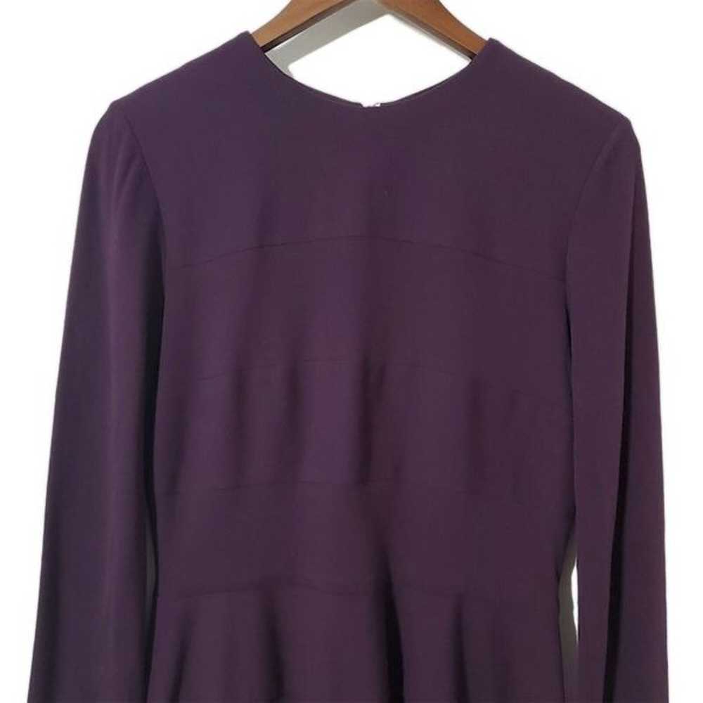 Kay Unger Ponte Knit Sheath Dress Size S Purple L… - image 3