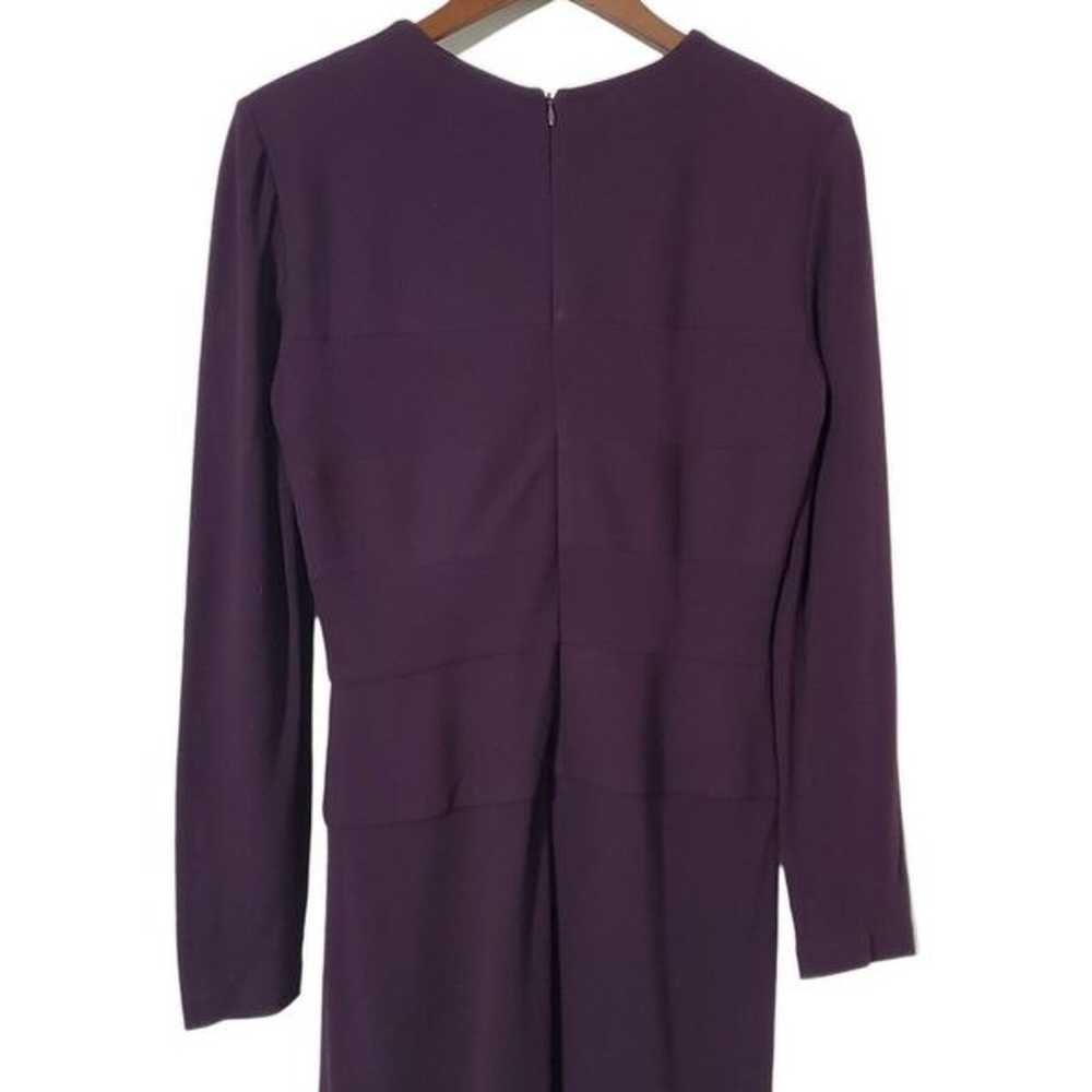 Kay Unger Ponte Knit Sheath Dress Size S Purple L… - image 5