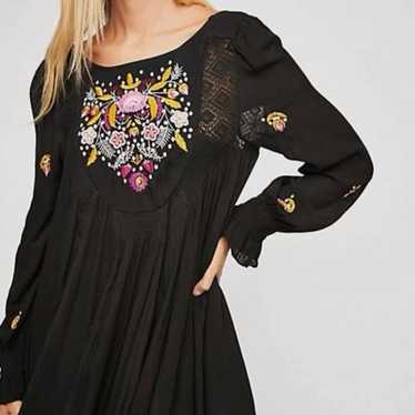 Free People Mohave Embroidered Mini Dress Small