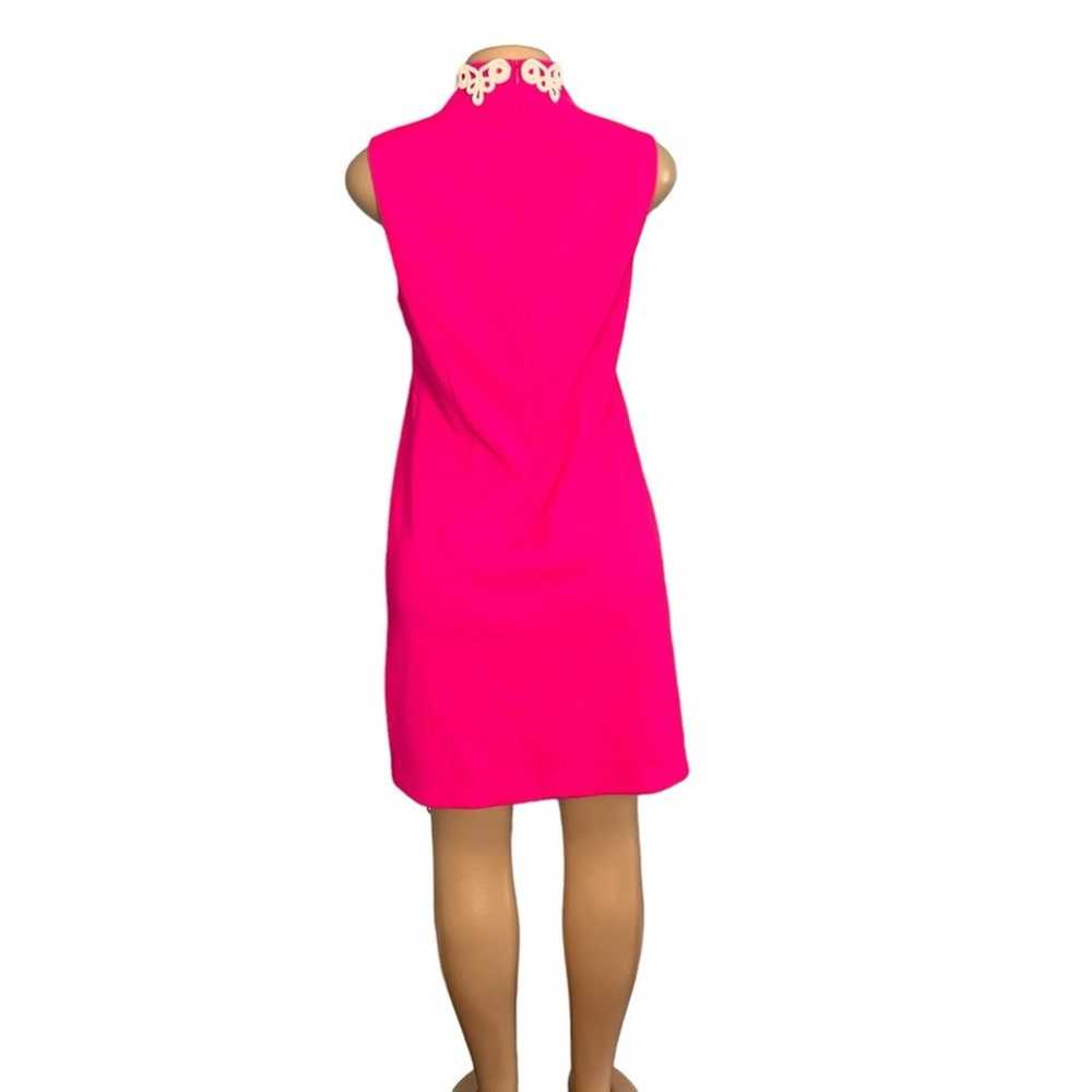 Vince Camuto Sleeveless Shift Dress Pink  White L… - image 6