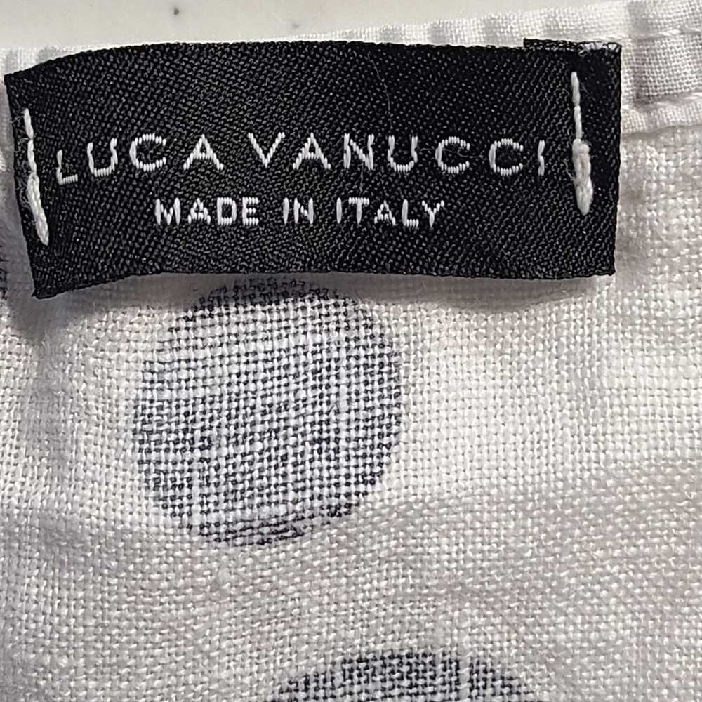 Luca Vanucci Polka Dot Linen Short Sleeve Midi Dr… - image 4