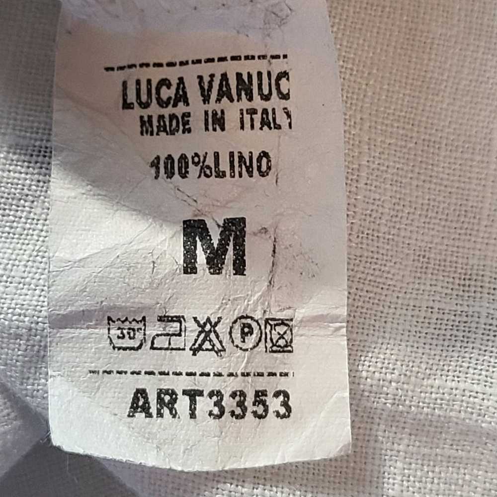 Luca Vanucci Polka Dot Linen Short Sleeve Midi Dr… - image 5