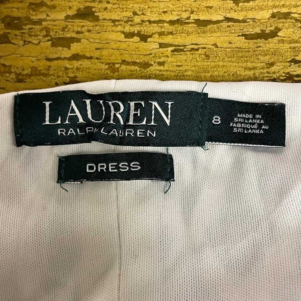 Lauren Ralph Lauren Leaf Pattern Cap Sleeve Sheat… - image 8