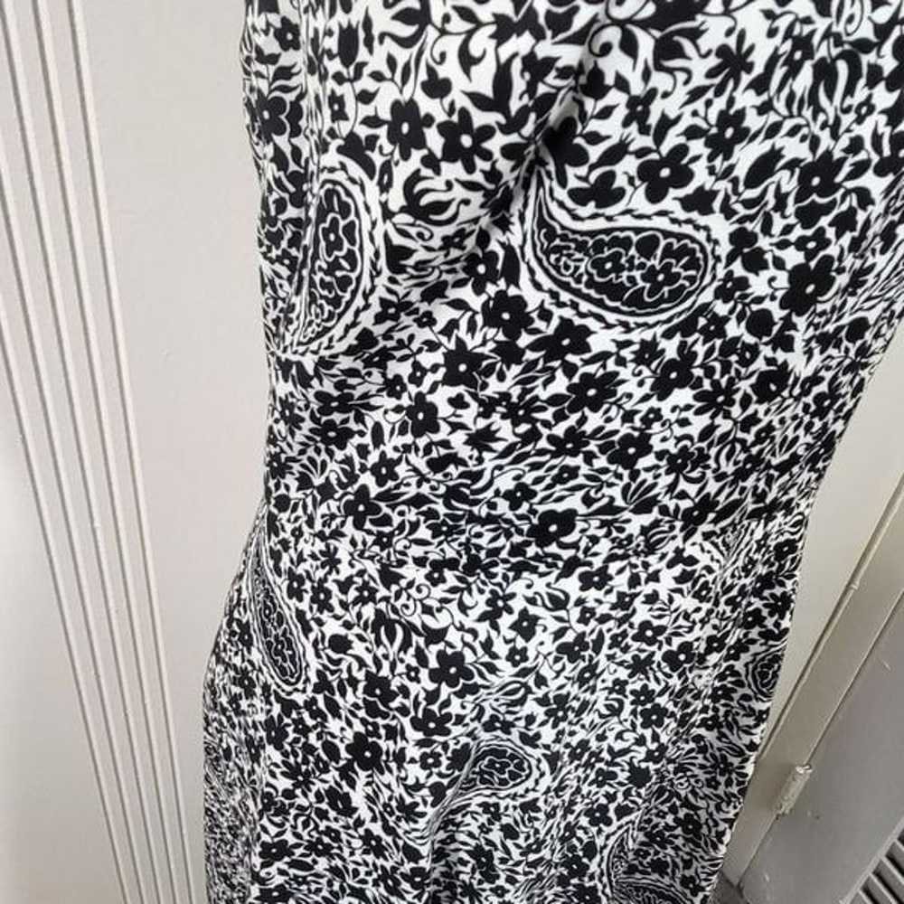 Ann Taylor Black & White Halter Dress - image 6