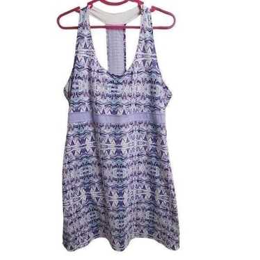 Soybu Purple Printed Racerback Athletic Dress Siz… - image 1