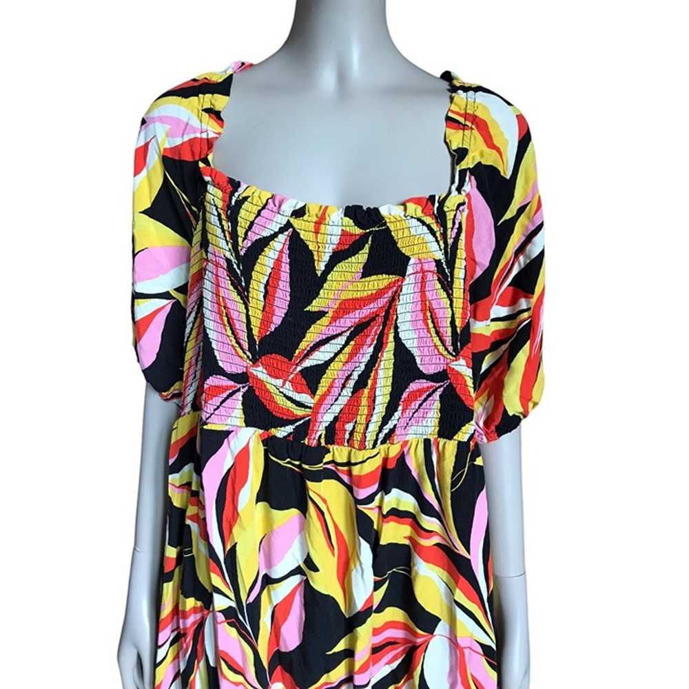 The Get Black, Yellow and Pink Patterned Dress - image 3