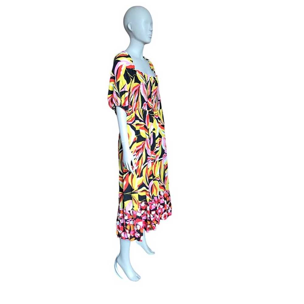 The Get Black, Yellow and Pink Patterned Dress - image 4