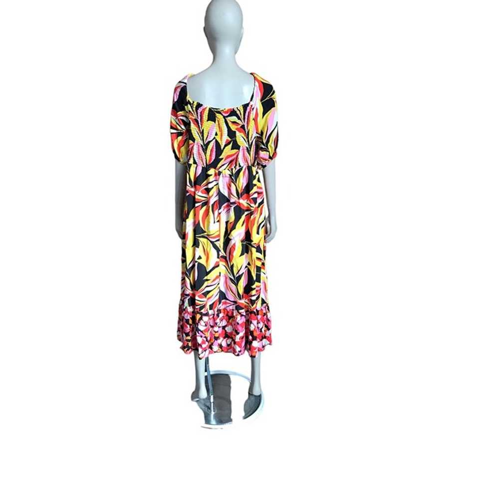 The Get Black, Yellow and Pink Patterned Dress - image 5
