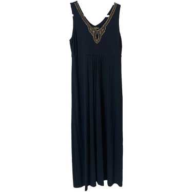 Tommy Bahama Black Maxi Beaded And Sequined Embel… - image 1
