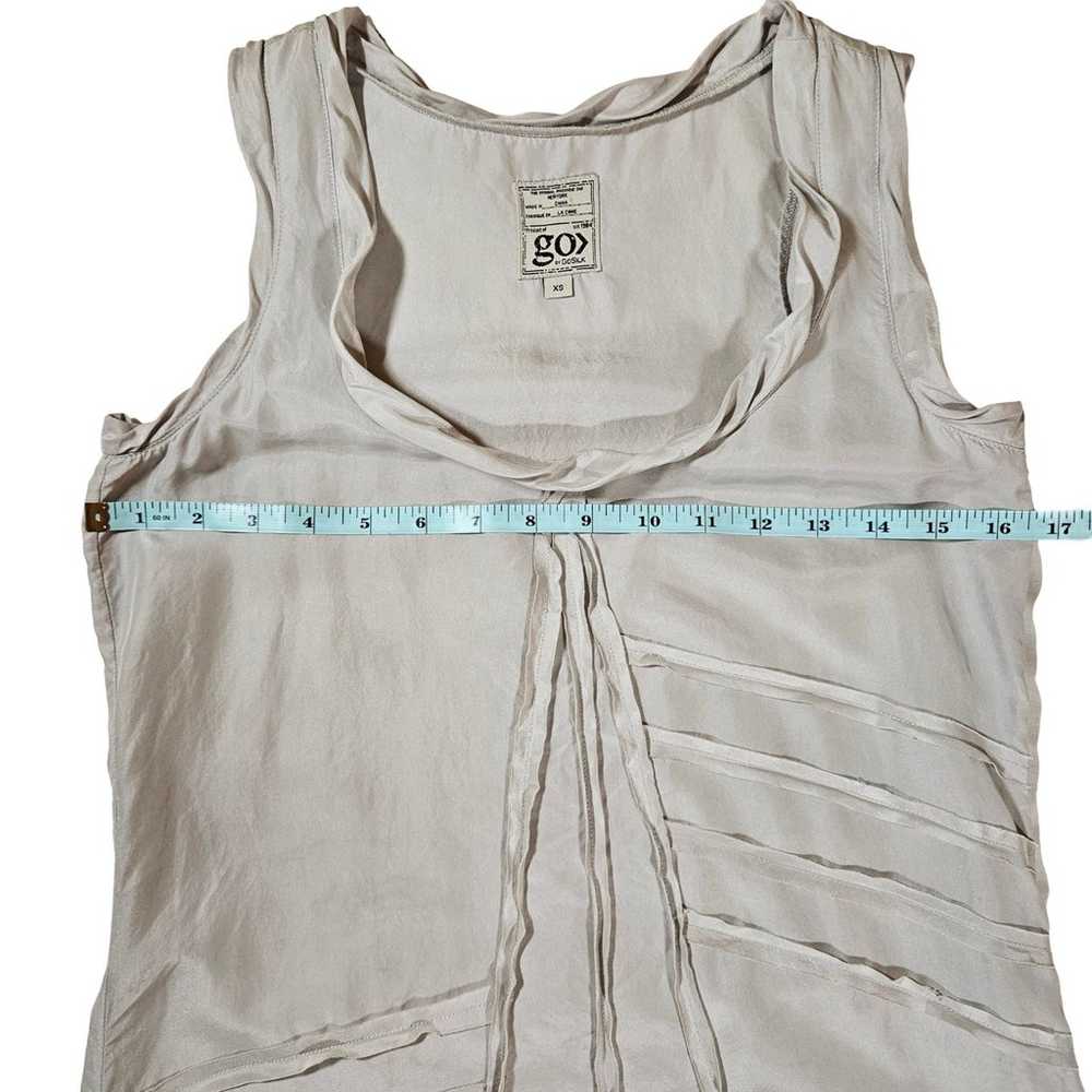 Go by Go Silk 100% Silk Knee Length Dress, Grey, … - image 6
