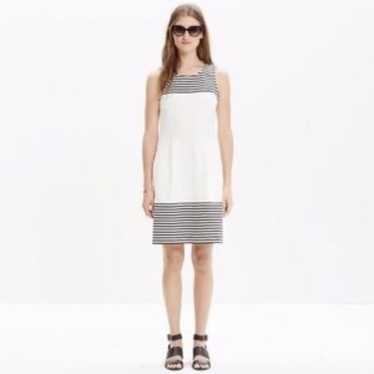 Madewell Verse Striped Dress Sleeveless Size Small