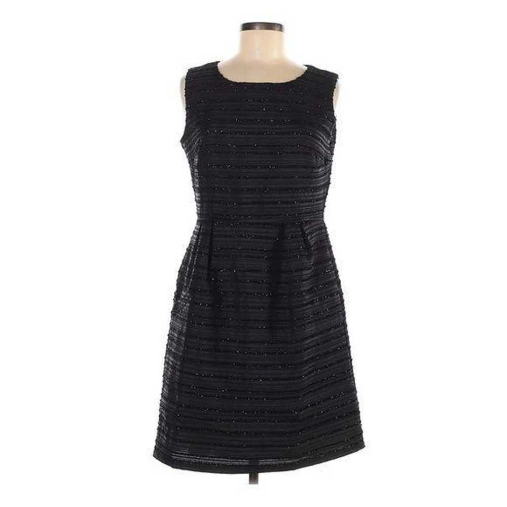 Cynthia Rowley Sheath Dress Black Sparkle Striped… - image 7