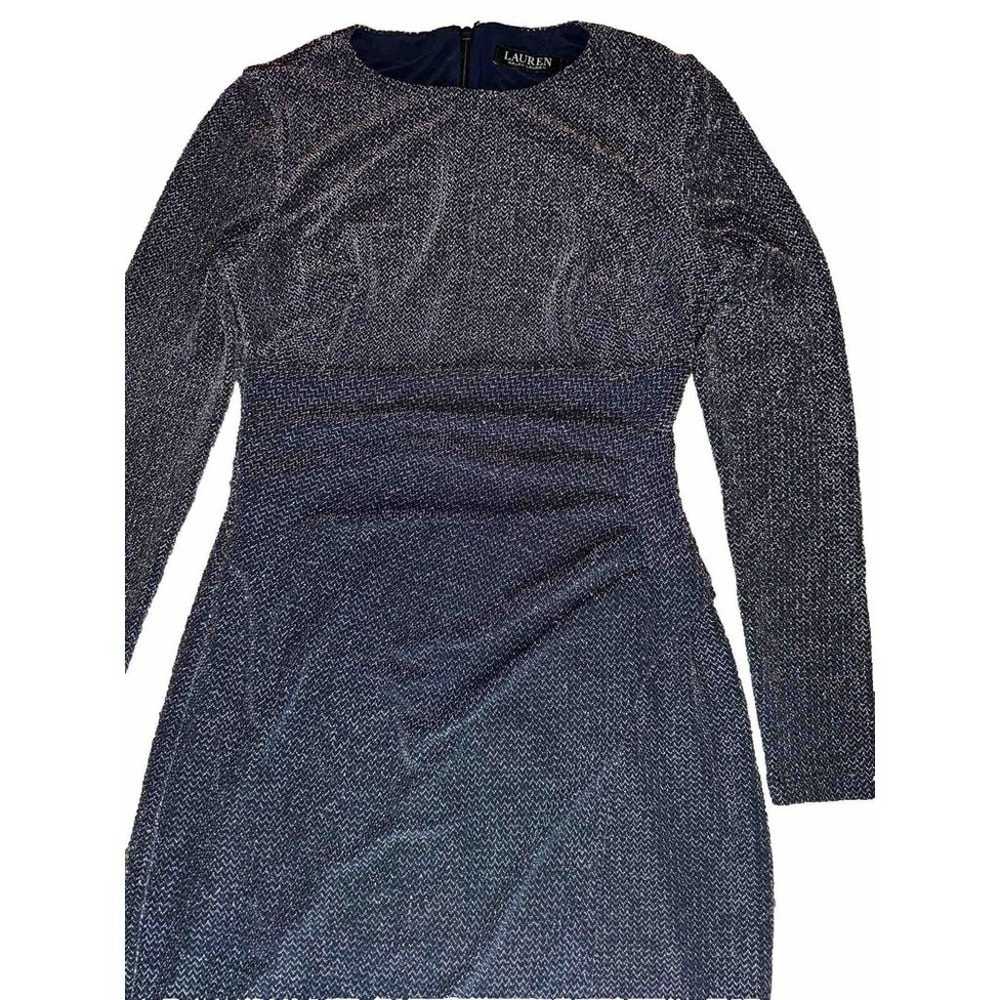 Lauren Ralph Lauren Metalic Shiny Dress Size 4  N… - image 2