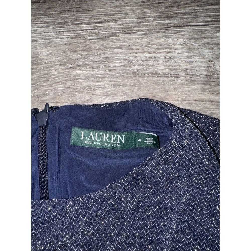 Lauren Ralph Lauren Metalic Shiny Dress Size 4  N… - image 3