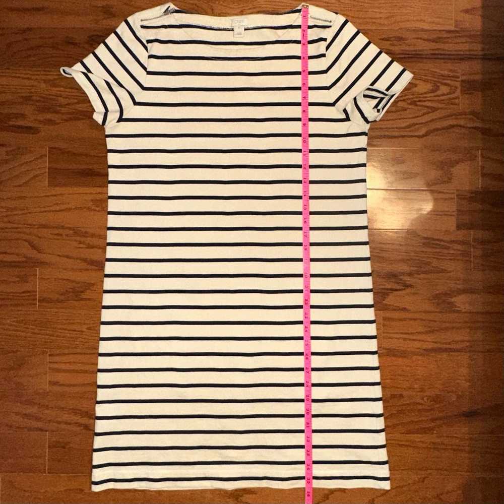 JCrew Factory Striped Zipper T-Shirt Dress - image 10