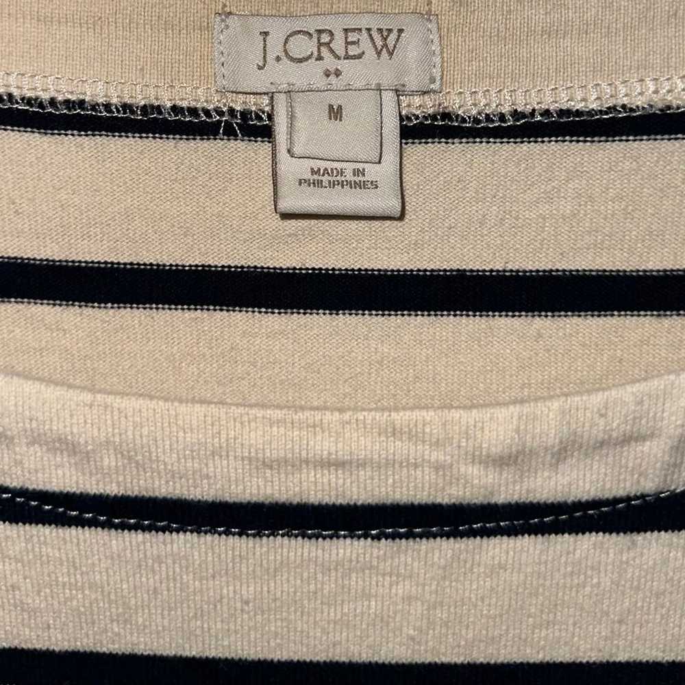 JCrew Factory Striped Zipper T-Shirt Dress - image 3