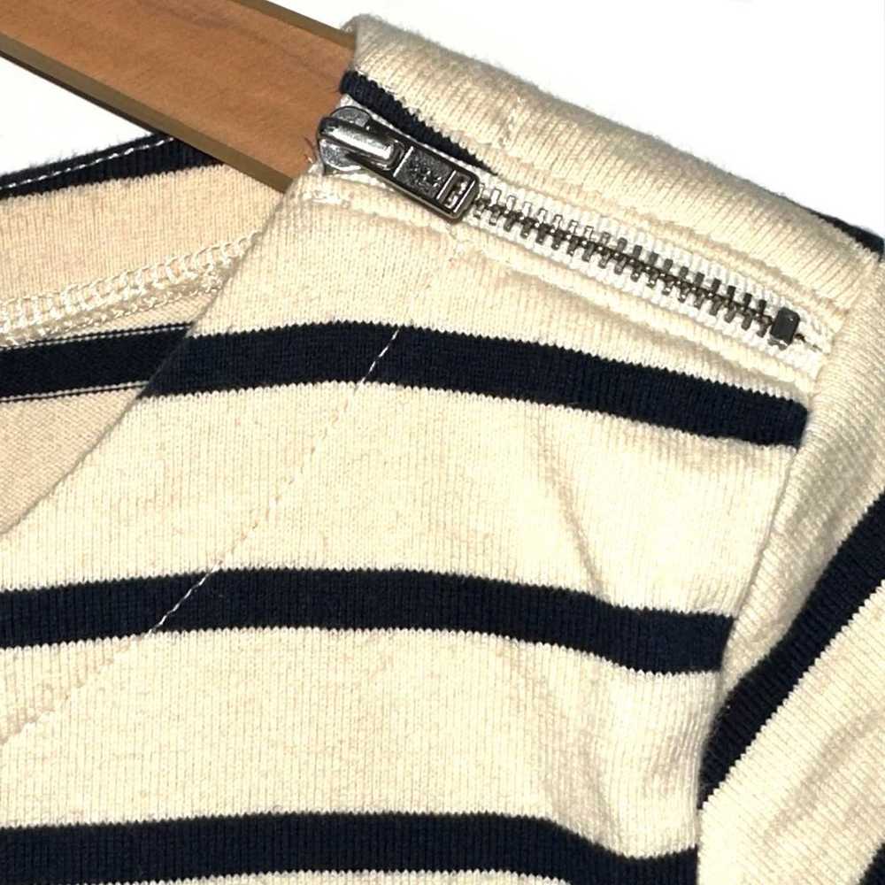 JCrew Factory Striped Zipper T-Shirt Dress - image 4