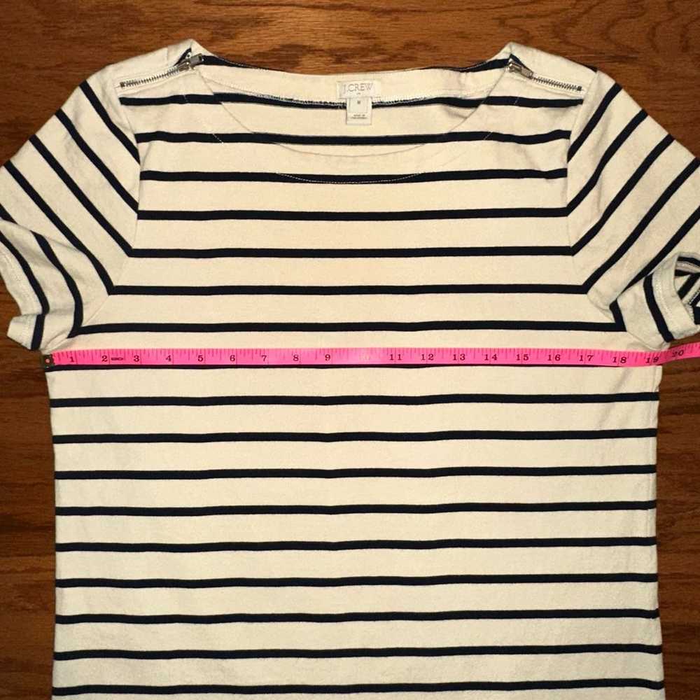 JCrew Factory Striped Zipper T-Shirt Dress - image 8