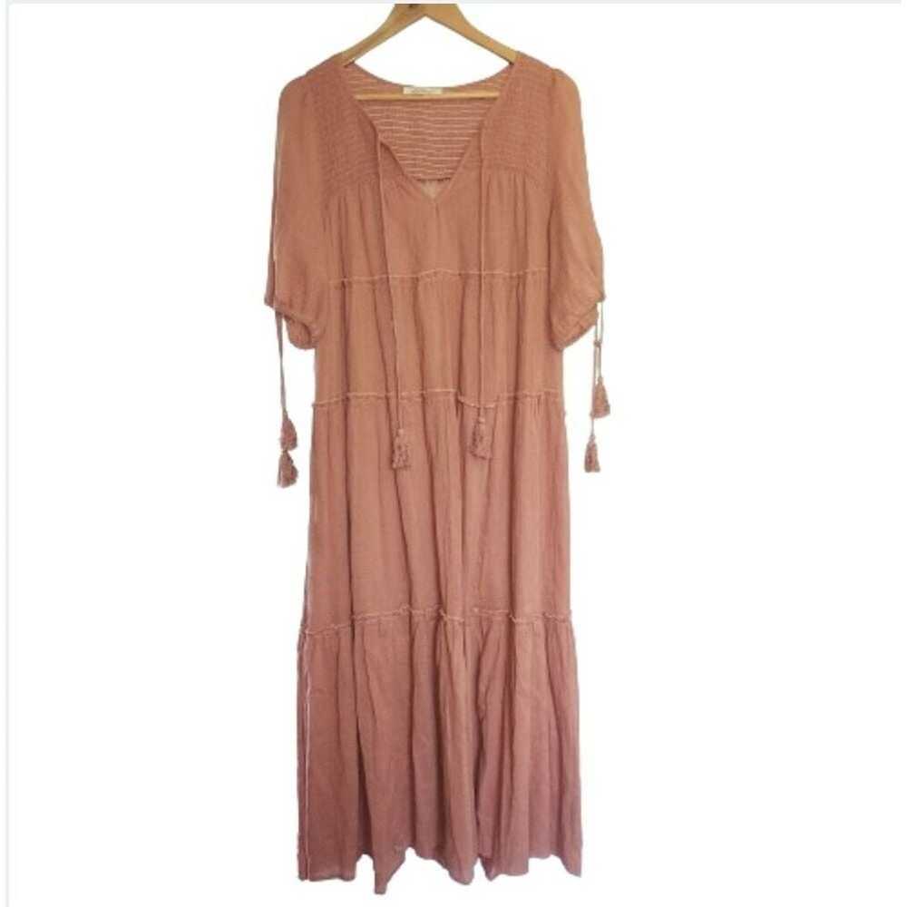 Listicle Dress Women's Size L Dusty Orange Cotton… - image 6