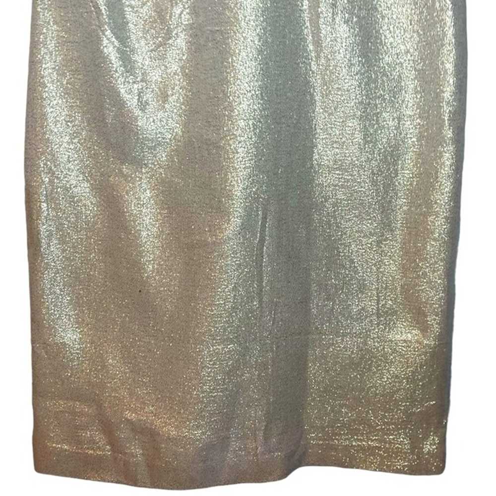 J. McLaughlin Gold Shimmer Size Small Metallic Sh… - image 4