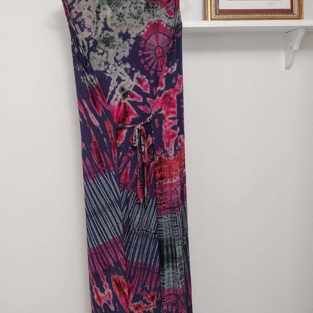 New Handmade Batik Design Rayon Long Tye Dye Sund… - image 4