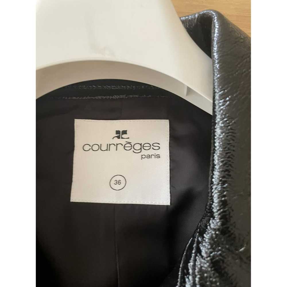 Courrèges Leather trench coat - image 3