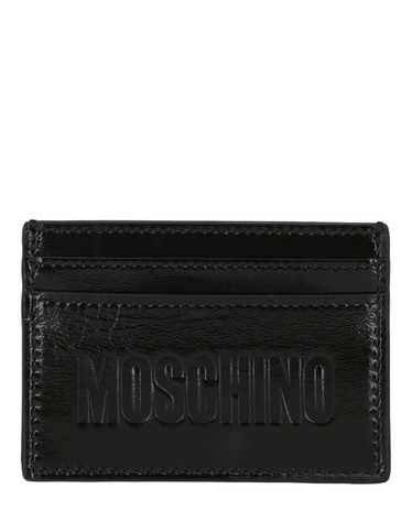 Moschino Womens Embossed Logo Card Holder