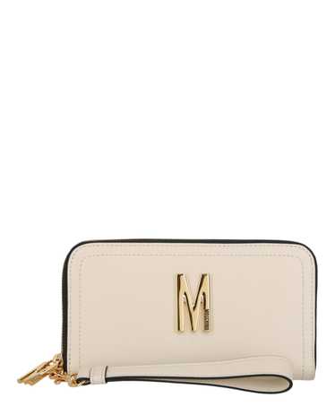 Moschino Womens M Logo Leather Wallet