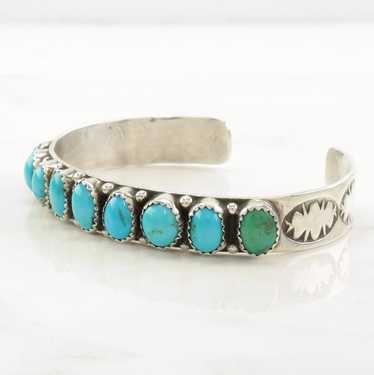 Southwest Sterling Silver Cuff Bracelet Turquoise,