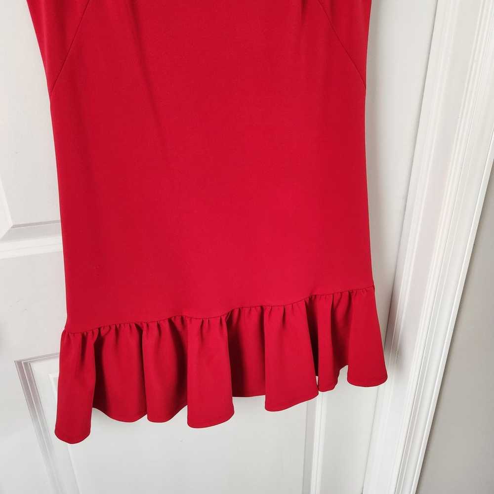 Betsey Johnson Women's Red Sleeveless Dress Ruffl… - image 3