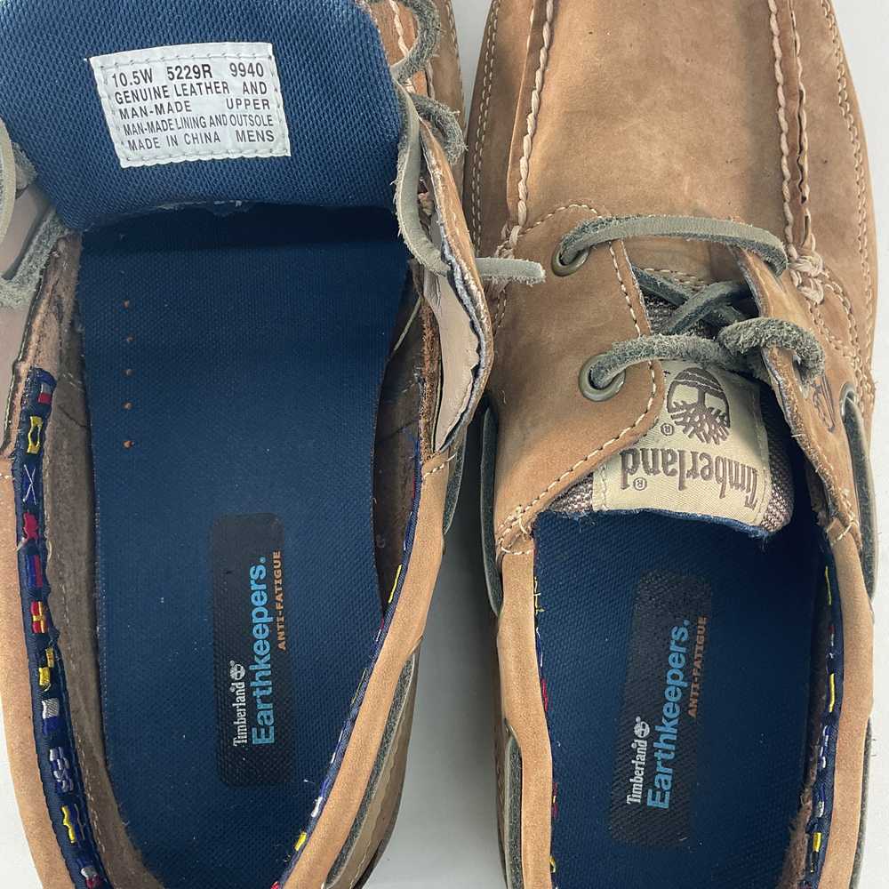 Timberland Men's Boat Shoes Brown Leather Size 10… - image 5