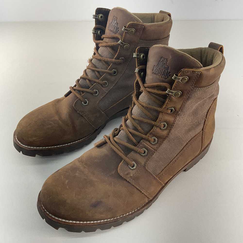 Kodiak Men's Combat Boots Brown Leather Size 12 P… - image 2