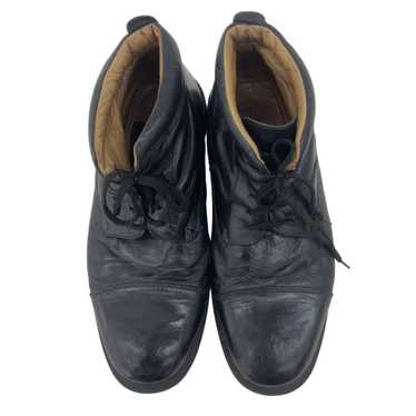 Vintage Goodyear Welt Men's Black Leather Desert … - image 1