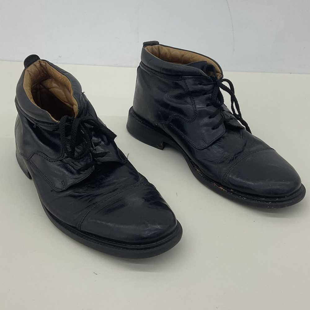 Vintage Goodyear Welt Men's Black Leather Desert … - image 2