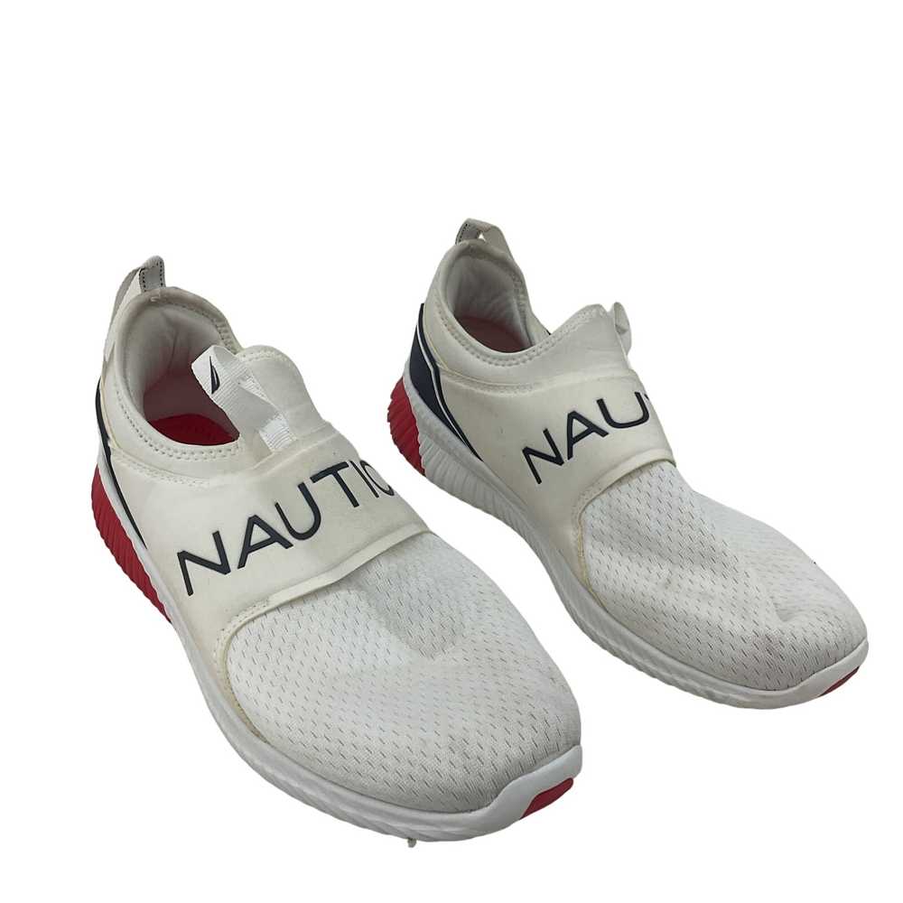 Nautica White Slip On Logo Men's Sneaker - Size 10 - image 1