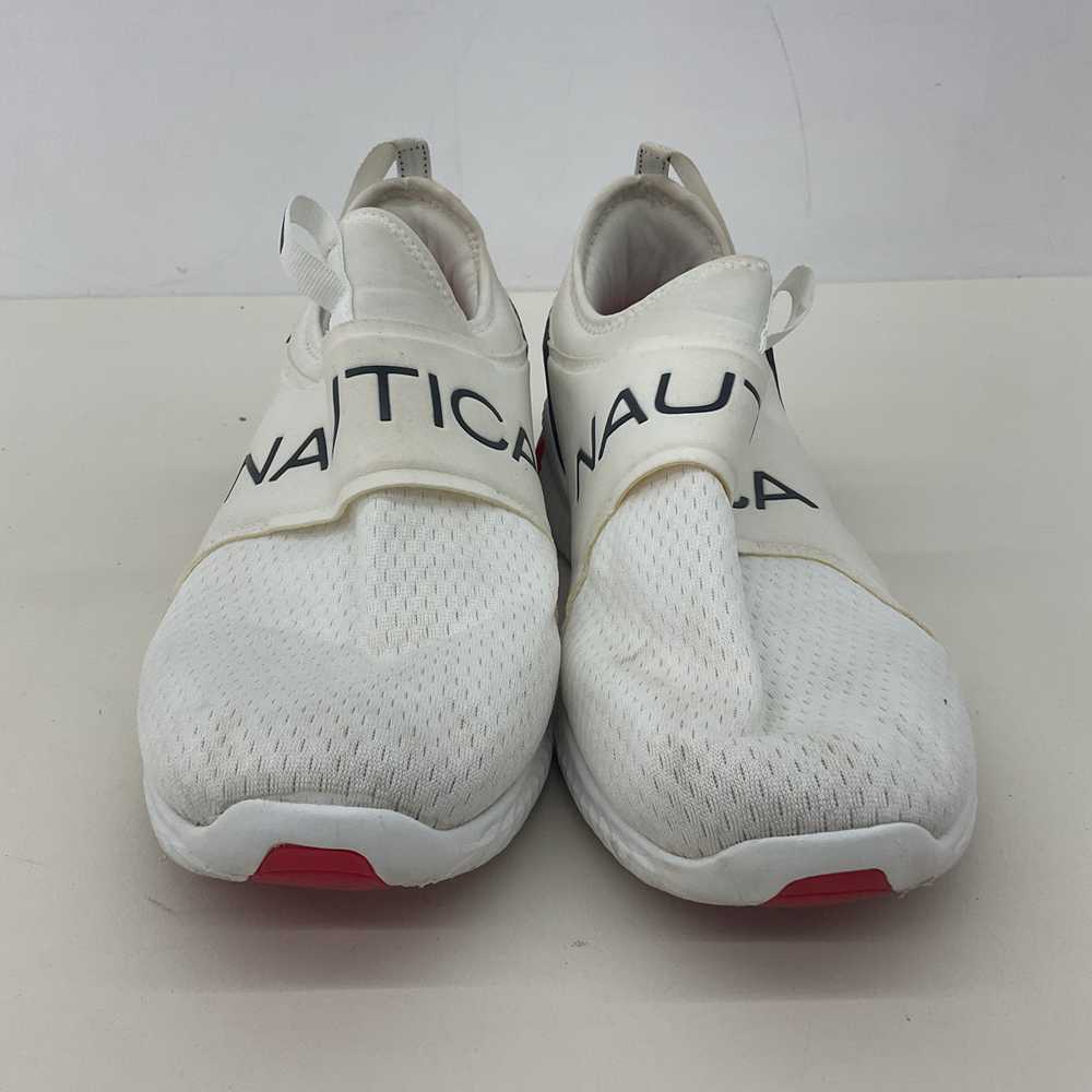 Nautica White Slip On Logo Men's Sneaker - Size 10 - image 2