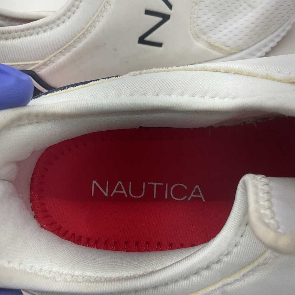 Nautica White Slip On Logo Men's Sneaker - Size 10 - image 5